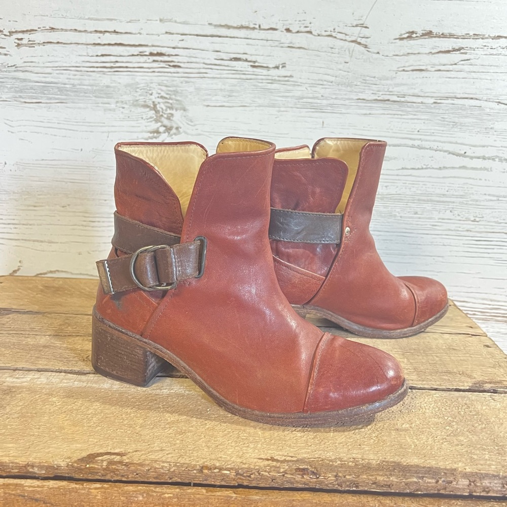 Peter Nappi boots brown leather Italy size 37